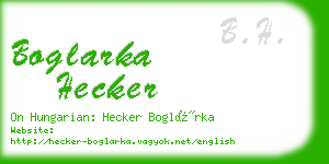boglarka hecker business card